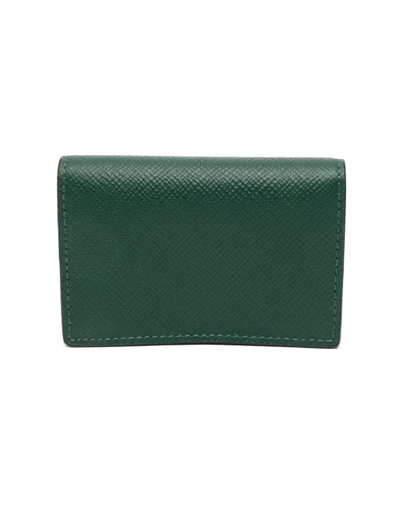 Smythson Portemonnaie mit Logo-Stempel - Grün Grün