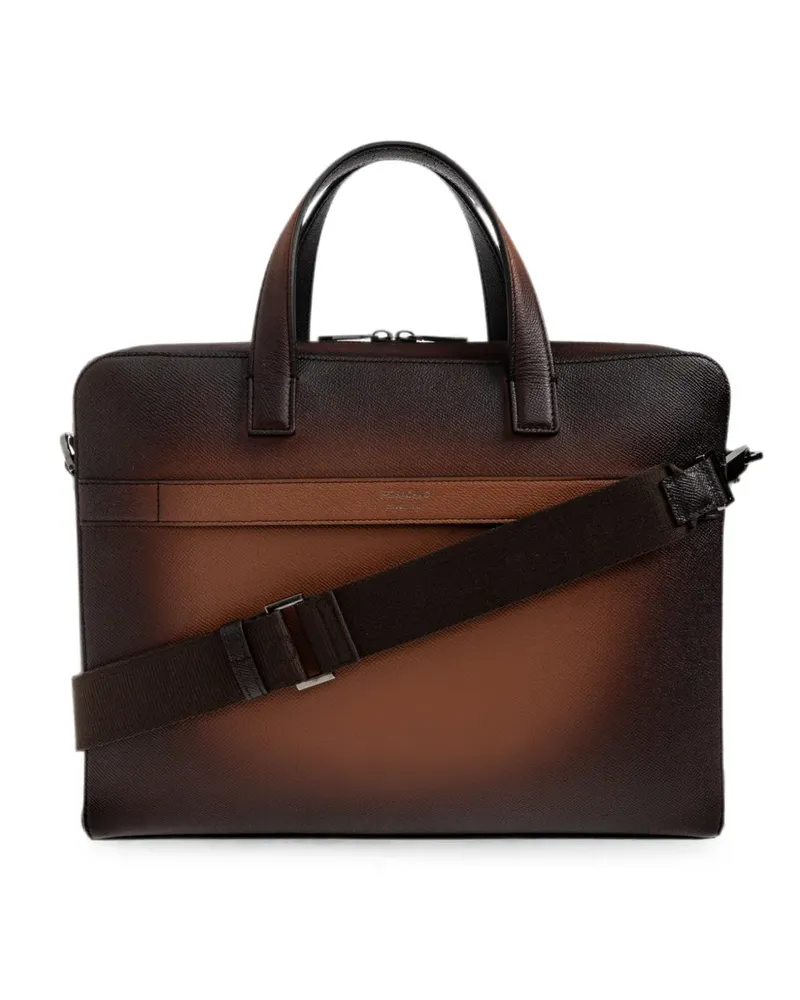 Ferragamo Aktentasche mit Farbverlauf-Effekt - Braun Braun