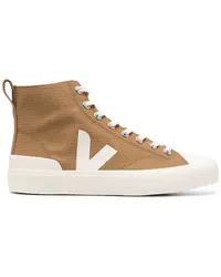 VEJA High-Top-Sneakers mit Logo Braun