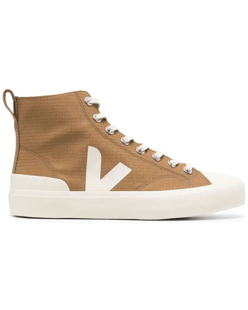 VEJA High-Top-Sneakers mit Logo - Braun Braun
