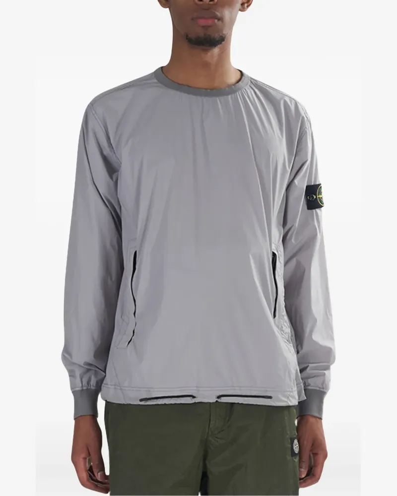 Stone Island Sweatshirt mit Logo - Grau Grau