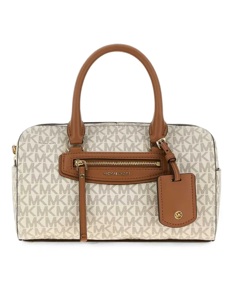 Michael Kors Jet Set Travel extra-small signature logo duffel crossbody bag - Nude Nude