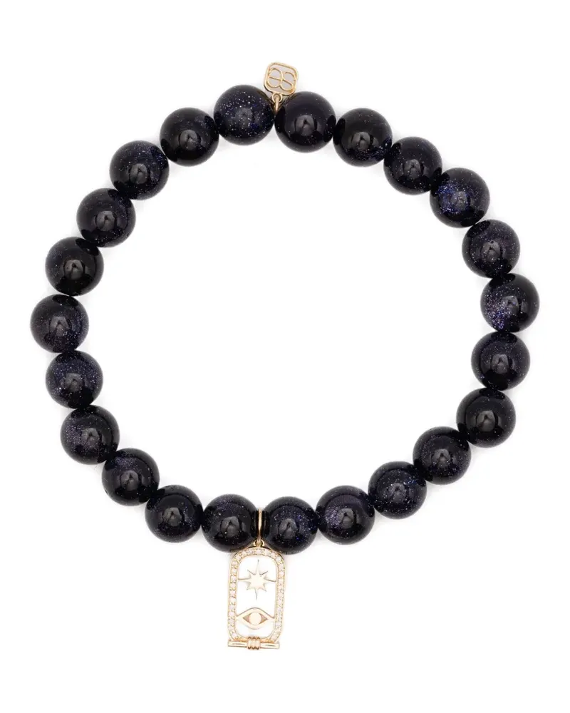 Sydney Evan Perlenarmband mit 14kt Gelbgoldelementen Gold