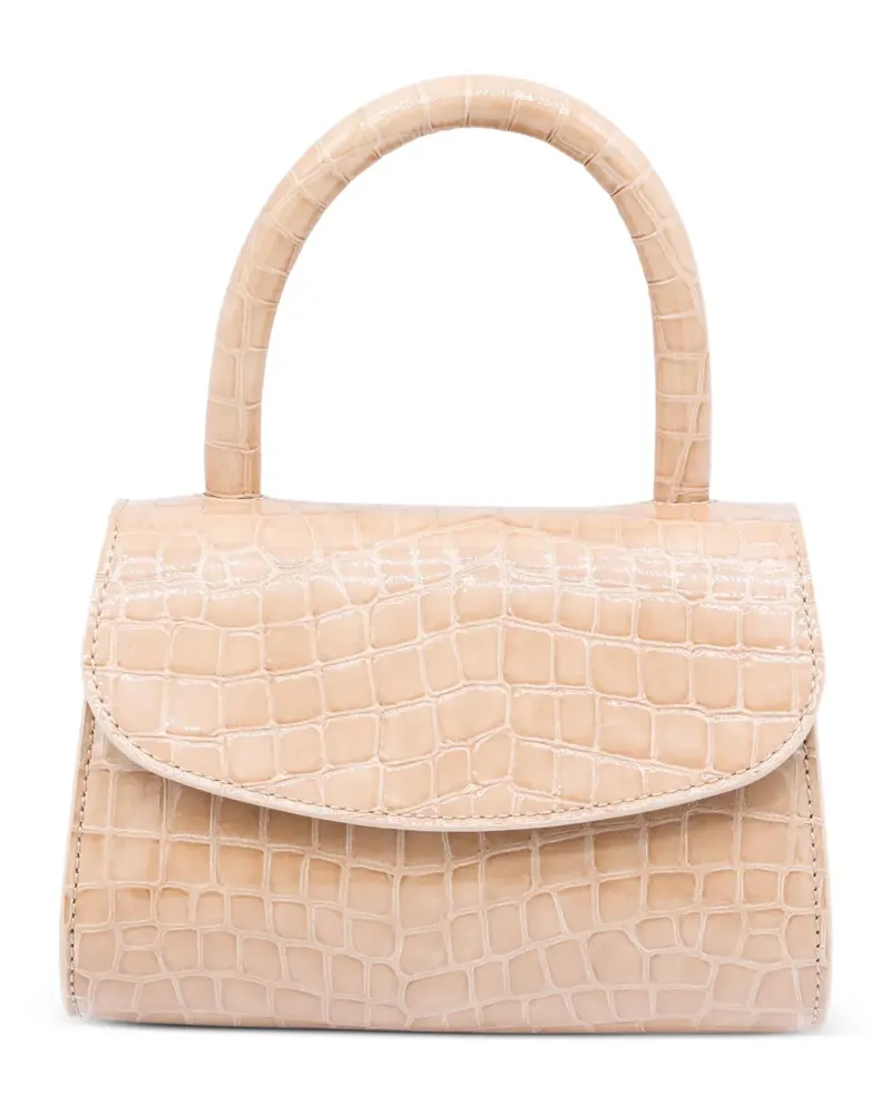 by FAR Mini-Tasche mit Kroko-Effekt - Nude Nude