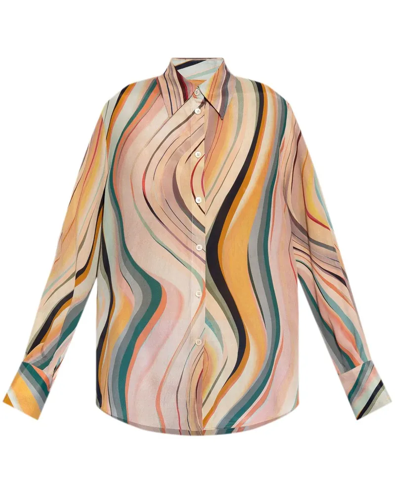 Paul Smith Hemd mit Wirbel-Print - Rosa Rosa