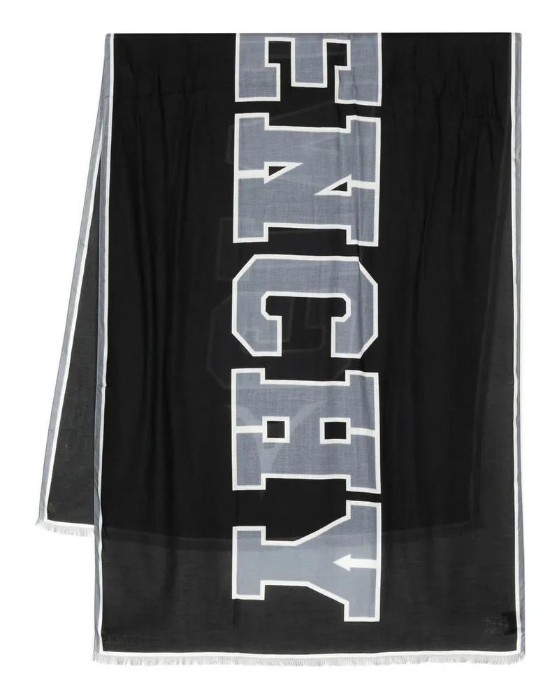Givenchy Leichter Schal mit Logo-Print - Schwarz Schwarz