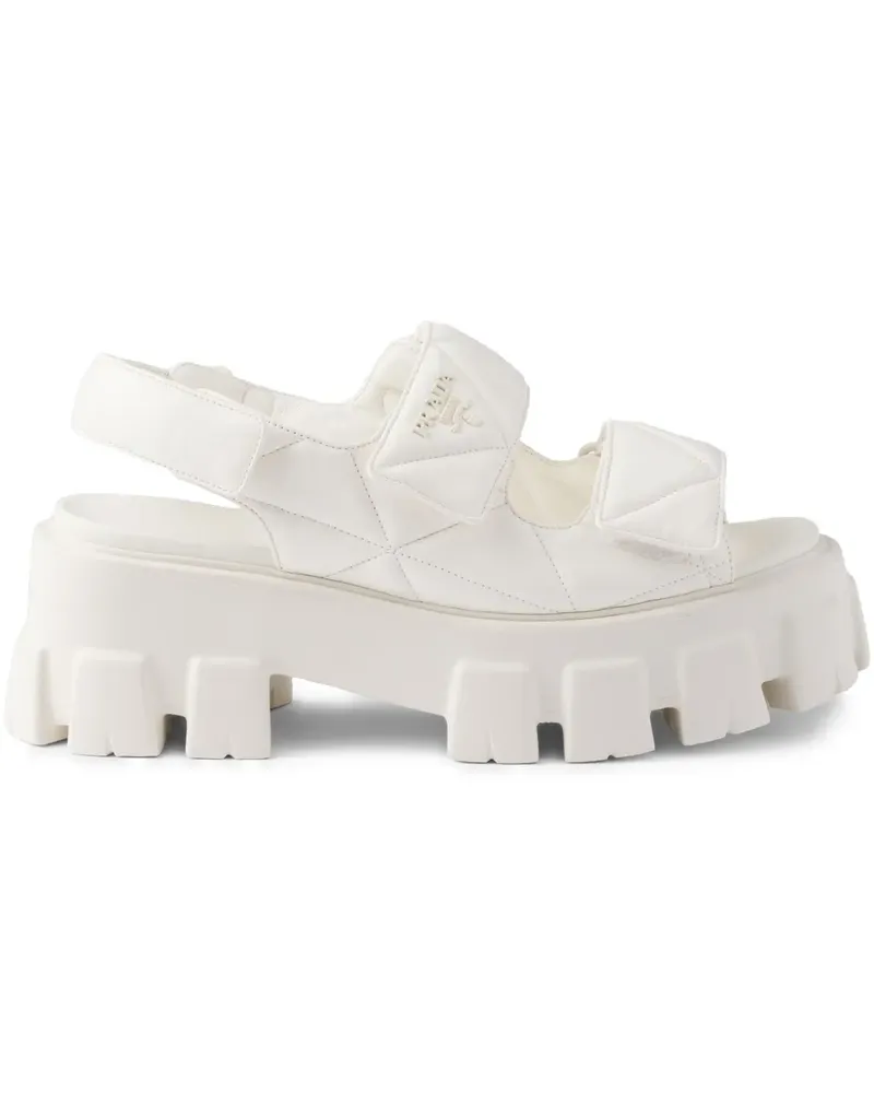 Prada Monolith Sandalen 55mm - Weiß Weiß