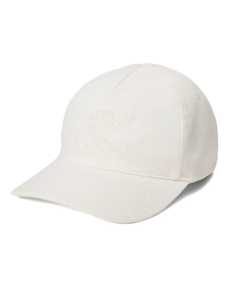 Ralph Lauren Baseballkappe mit Logo-Stickerei - Weiß Weiß