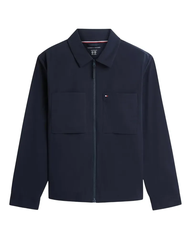 Tommy Hilfiger Hemdjacke mit Reißverschluss - Blau Blau