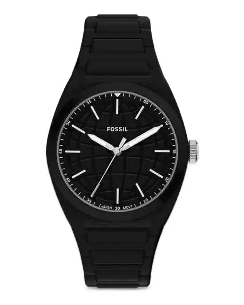 Fossil Everett 42mm watch - Schwarz Schwarz