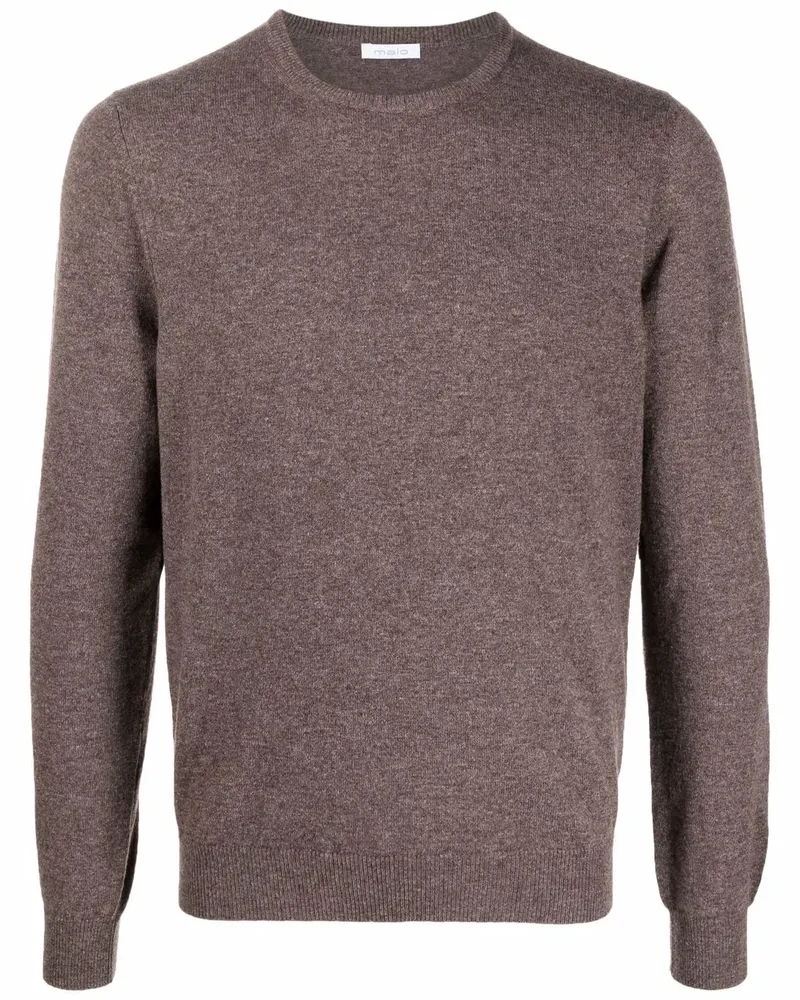Malo Kaschmirpullover mit rundem Ausschnitt - Braun Braun