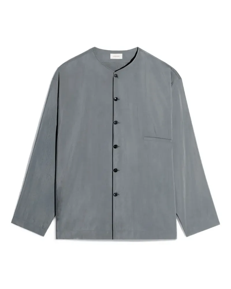 Christophe Lemaire Hemd mit Brusttasche - Grau Grau