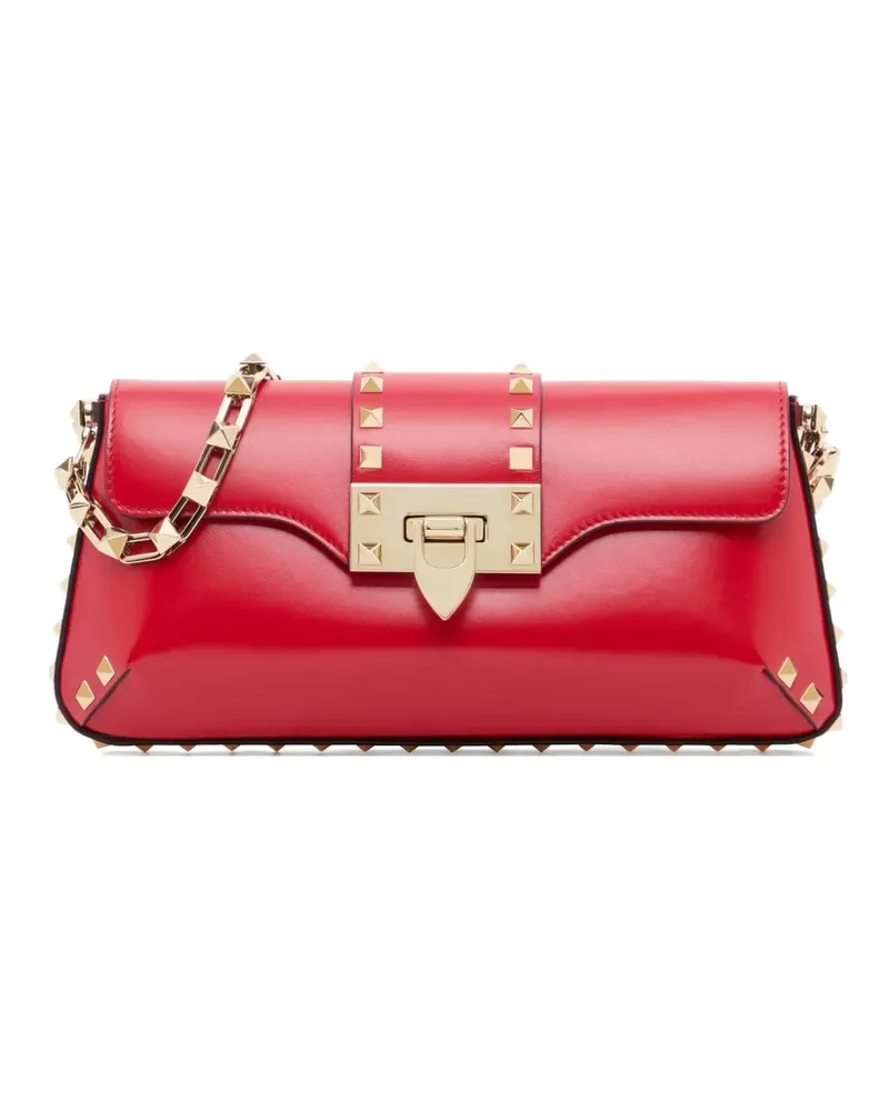 Valentino Garavani Rockstud Schultertasche aus Kalbsleder - Rot Rot