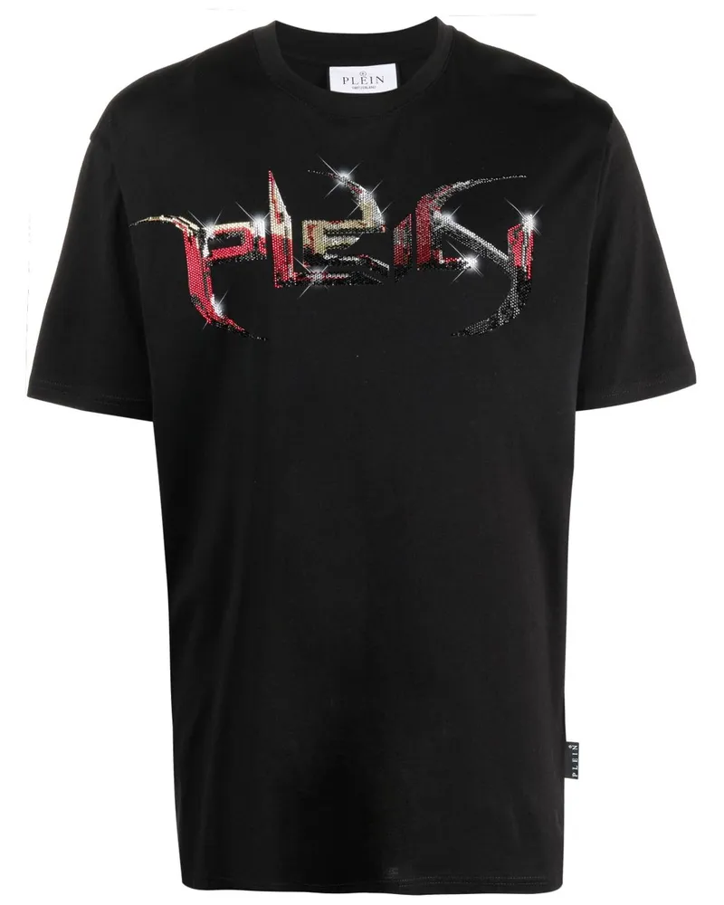 Philipp Plein T-Shirt mit Logo-Print - Schwarz Schwarz