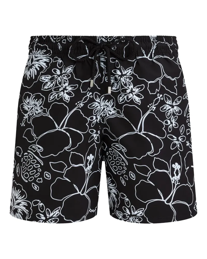 Vilebrequin Badeshorts mit grafischem Print - Schwarz Schwarz