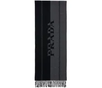 Schal mit Jacquard-Logo - Grau