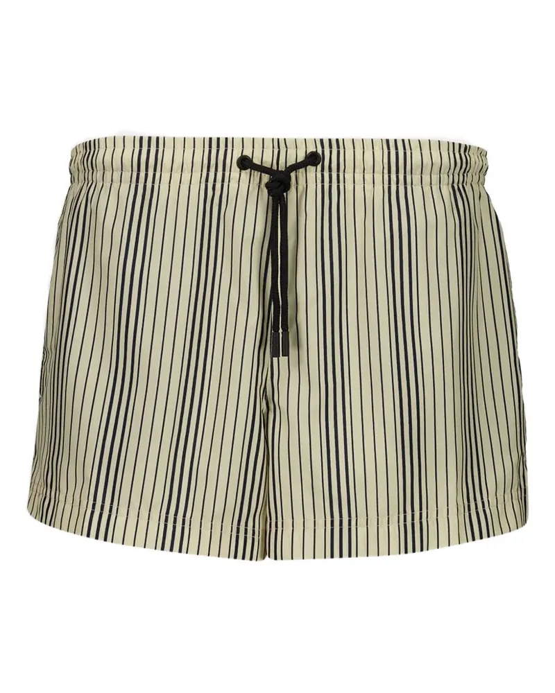 COMMAS Gestreifte Badeshorts - Braun Braun