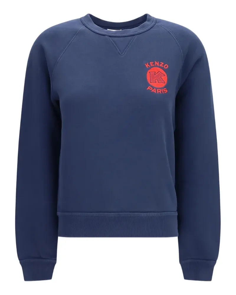 Kenzo Paris Emblem embroidered sweater - Blau Blau
