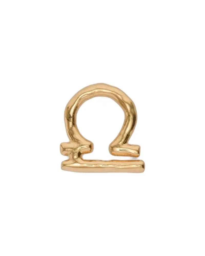 Jil Sander Gravierter Ohrring mit Sternzeichen - Gold Gold