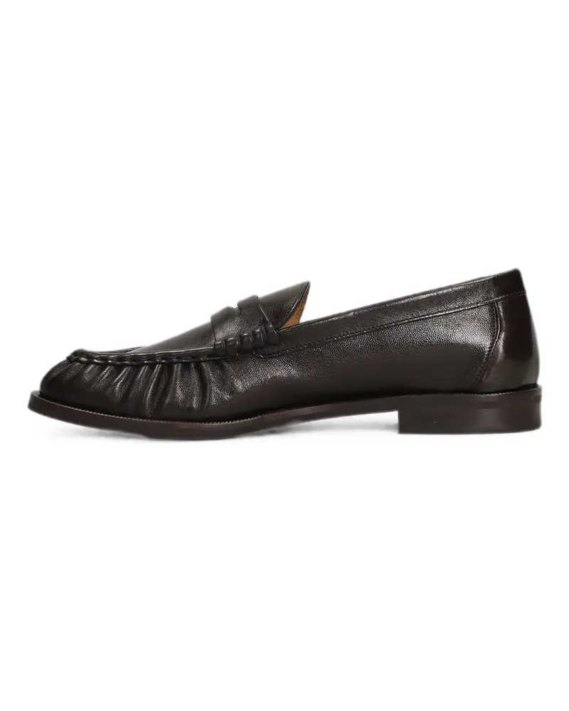 Julie Dee Geraffte Loafer - Braun Braun