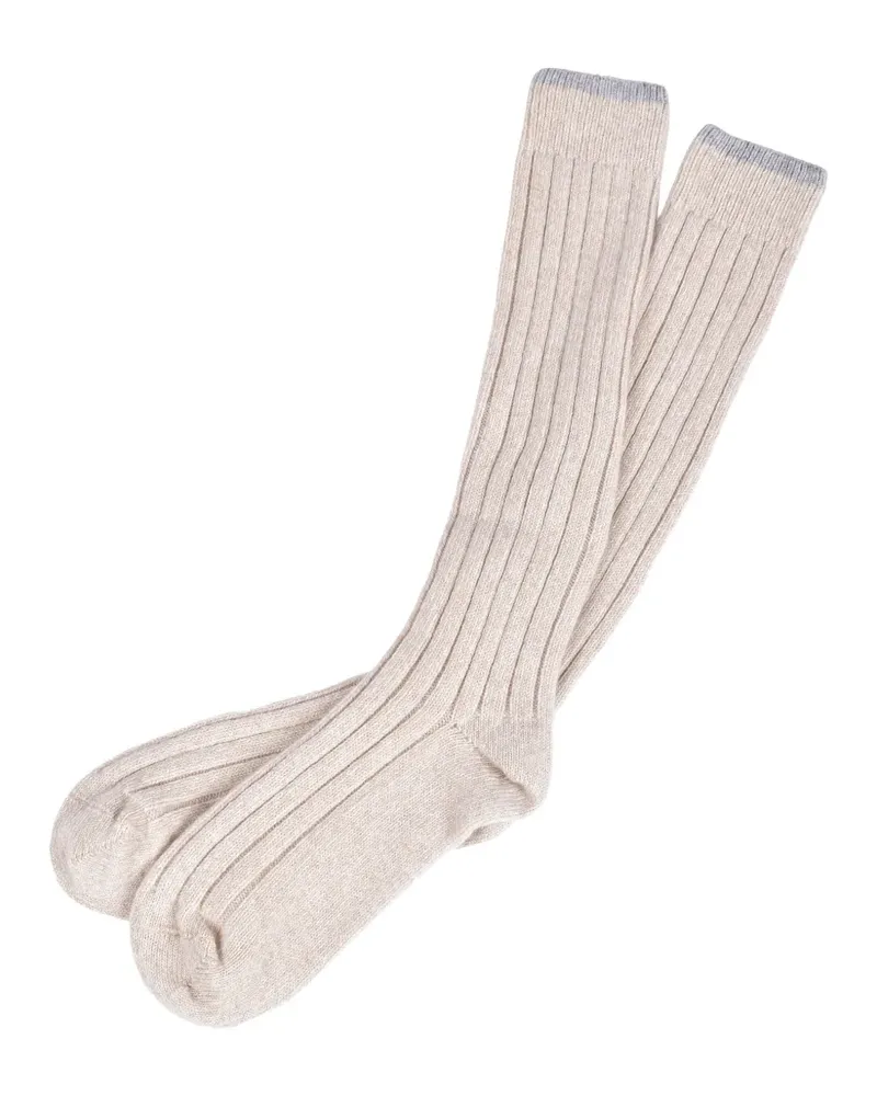 Brunello Cucinelli ribbed knee-high socks - Nude Nude