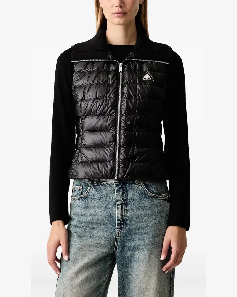 Moose Knuckles 3 in 1 logo-plaque layered jacket - Schwarz Schwarz