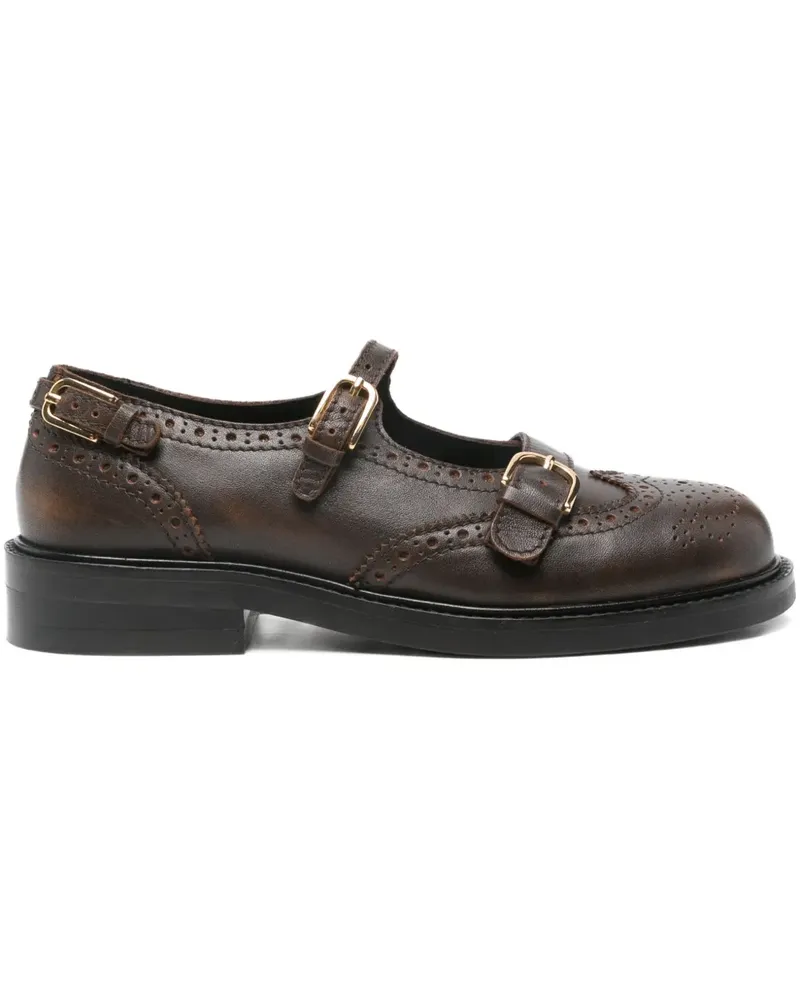 Sandro Loafer mit Budapestermuster - Braun Braun
