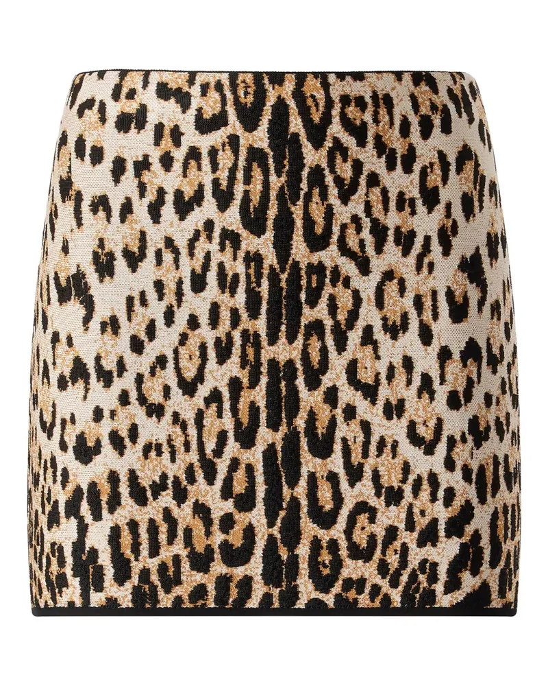 Roberto Cavalli Rock mit Jaguar-Print - Braun Braun