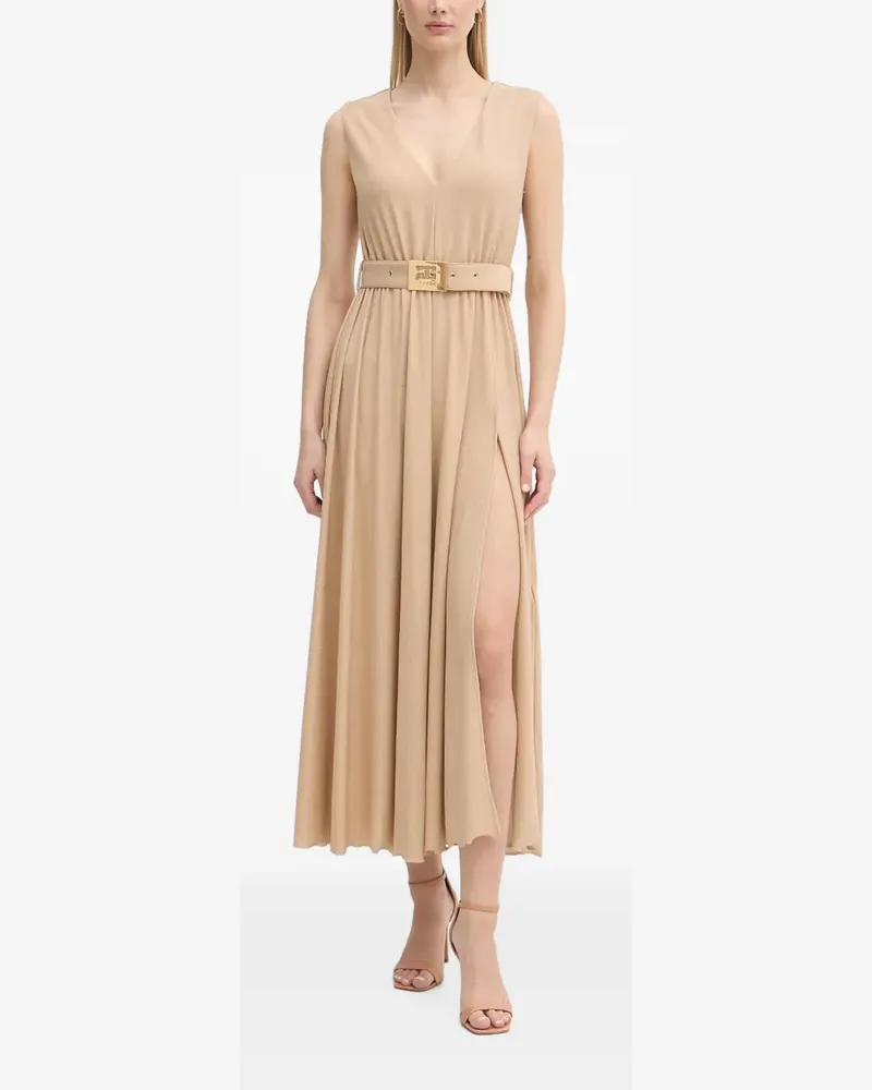 Gaudi belted sleeveless maxi dress - Nude Nude