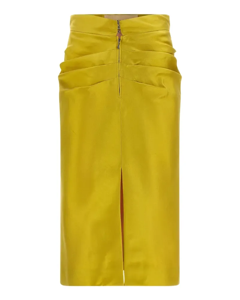 Valentino Garavani pleated midi skirt - Gelb Gelb