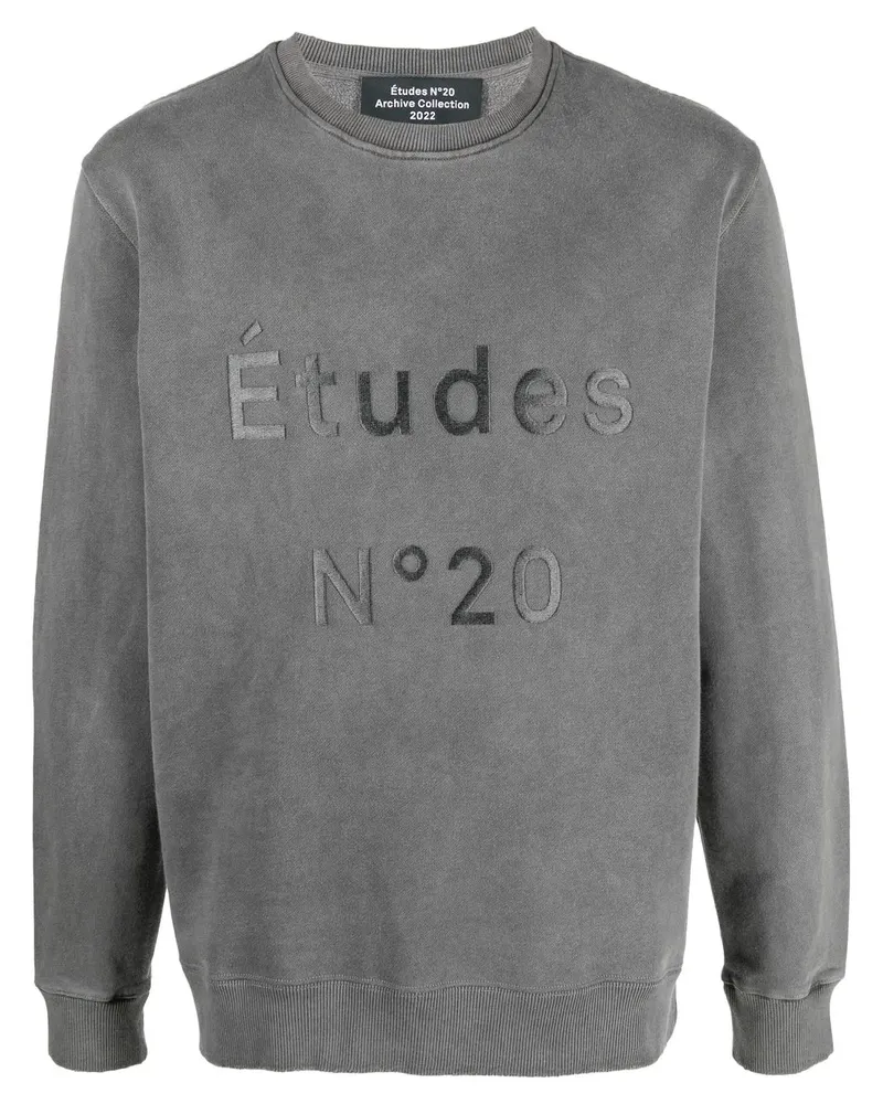 Études Studio Story N20 Sweatshirt in Distressed-Optik - Grau Grau