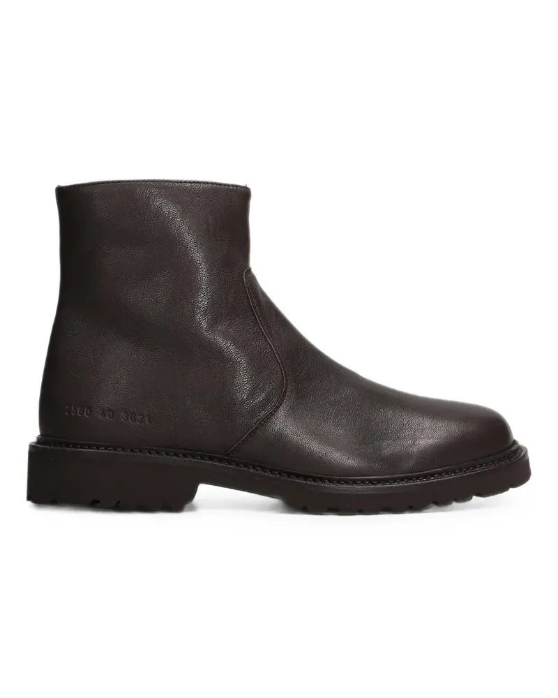 Common Projects side-zip leather boots - Braun Braun