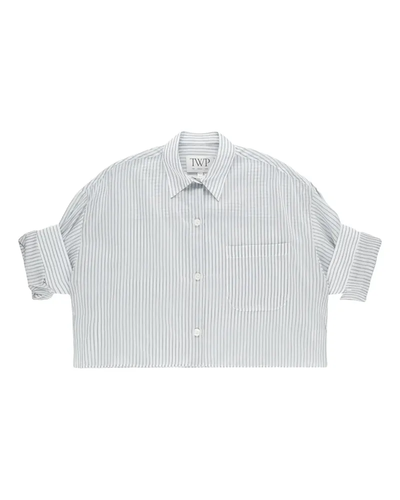 TWP Gestreiftes Next Ex Hemd - Grau Grau