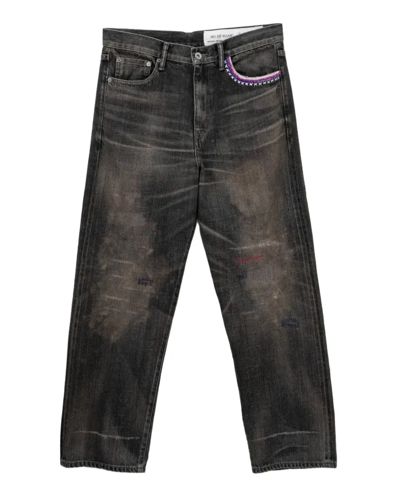 Neighborhood Jeans im Distressed-Look - Schwarz Schwarz