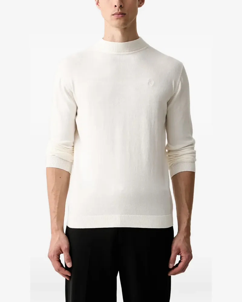 Karl Lagerfeld Pullover mit Logo-Patch - Nude Nude