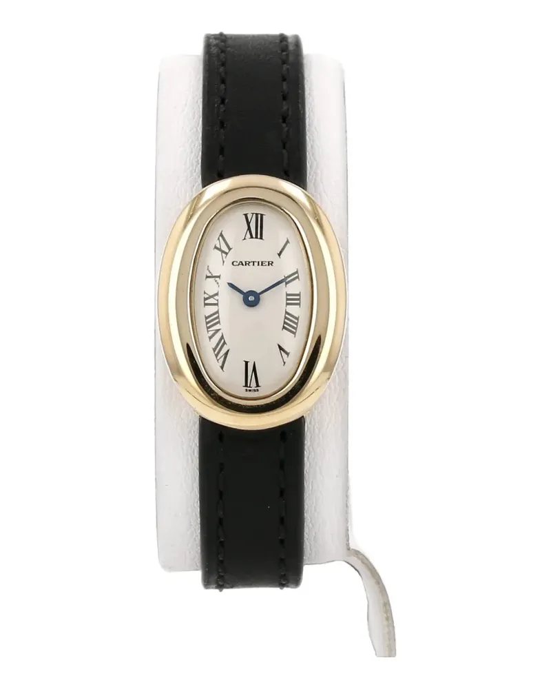 Cartier 1990s mini Baignoire Armbanduhr 25mm - Weiß Weiß