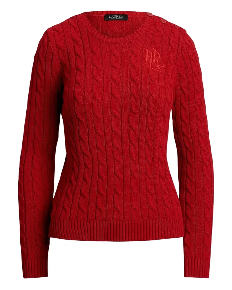 Ralph Lauren Pullover mit Zopfmuster - Rot Rot