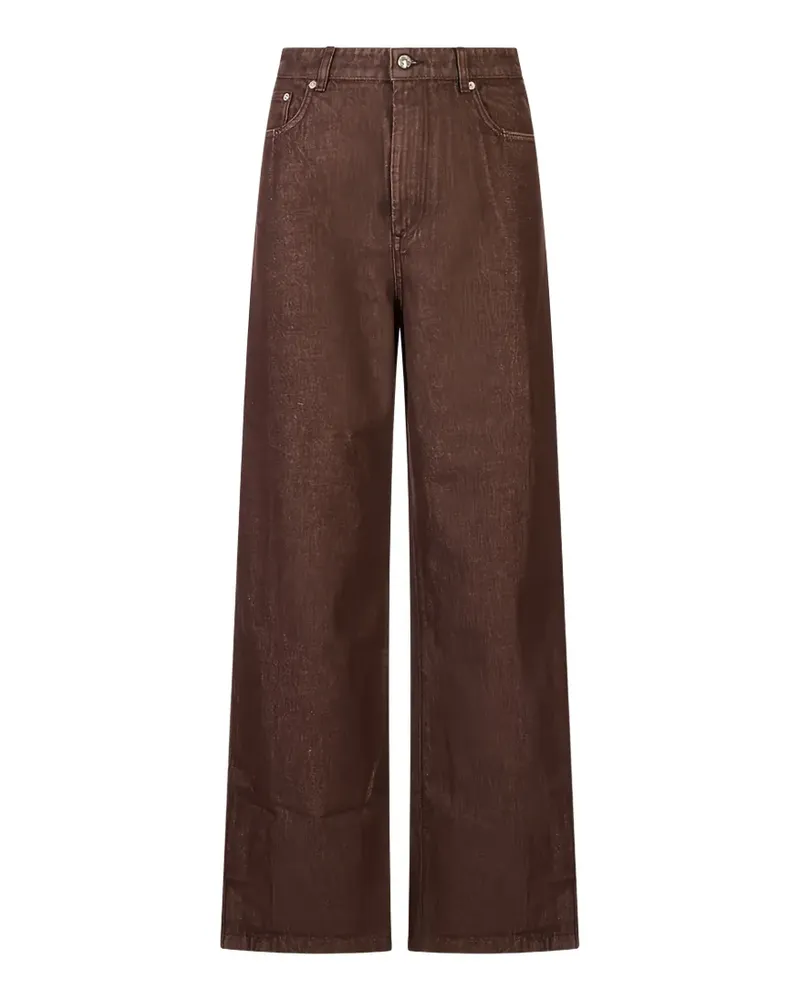 SPORTMAX Beati Jeans mit Seitenschlitz - Braun Braun