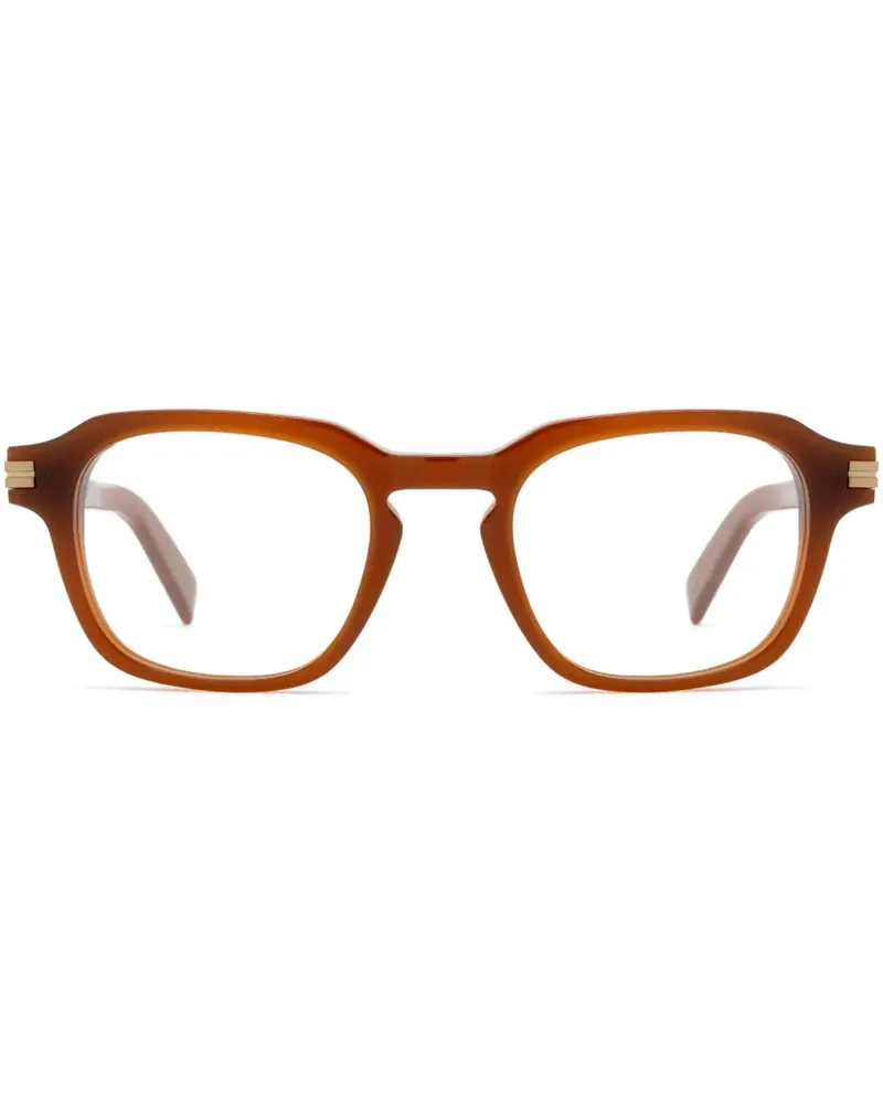 Ermenegildo Zegna Brille mit eckigem Gestell - Braun Braun