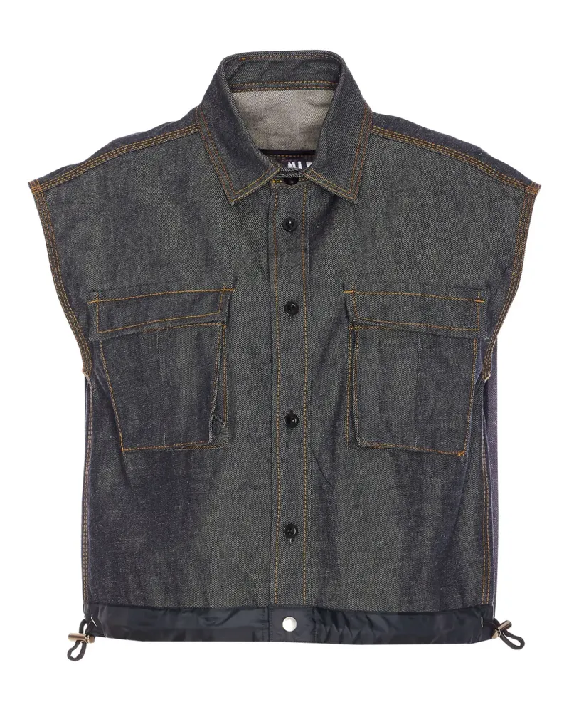 Sacai Klassisches Jeanshemd - Grau Grau