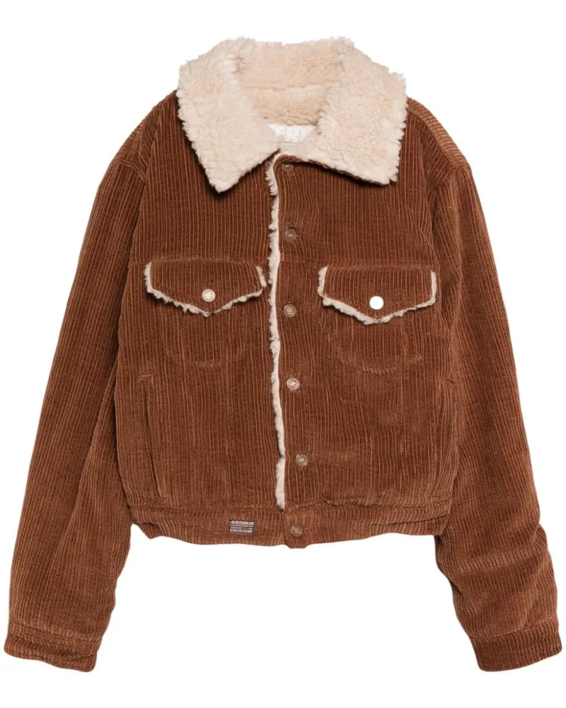 ERL Cordjacke mit Shearling - Braun Braun