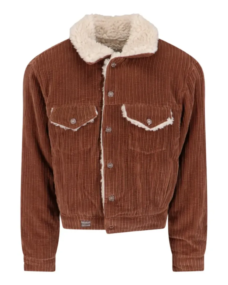 ERL Cordjacke mit Shearling - Braun Braun