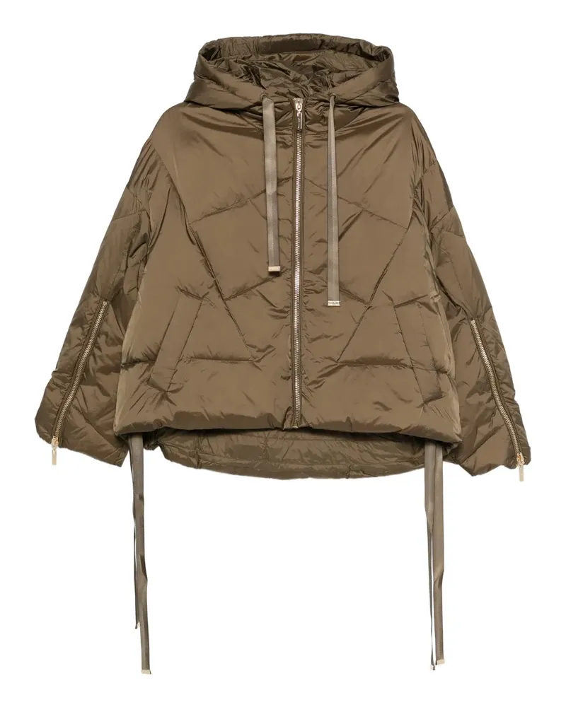 Twin-Set hooded quilted puffer jacket - Grün Grün