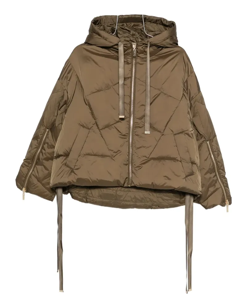 Twin-Set hooded quilted puffer jacket - Grün Grün