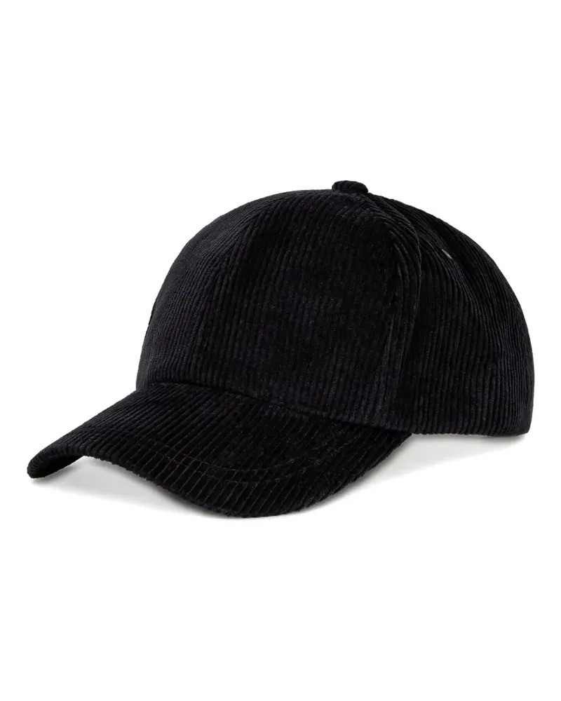 Paul Smith Baseballkappe aus Cord - Schwarz Schwarz
