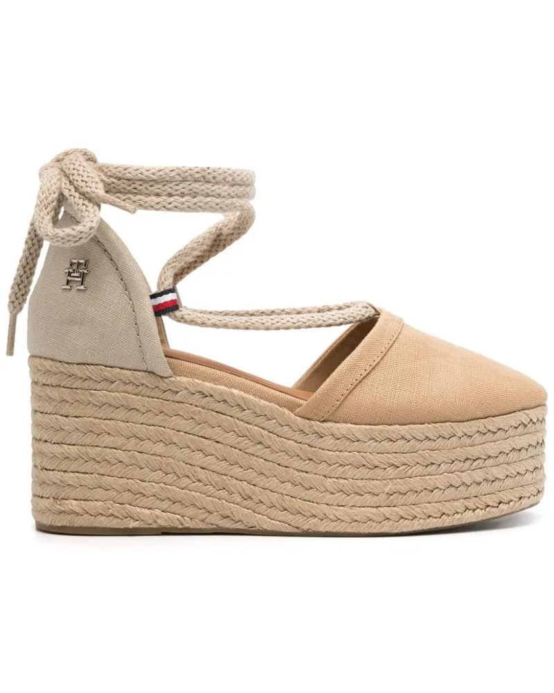 Tommy Hilfiger Wedge-Espadrilles 75mm - Nude Nude
