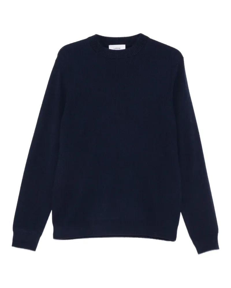LARDINI Gerippter Strickpullover - Blau Blau