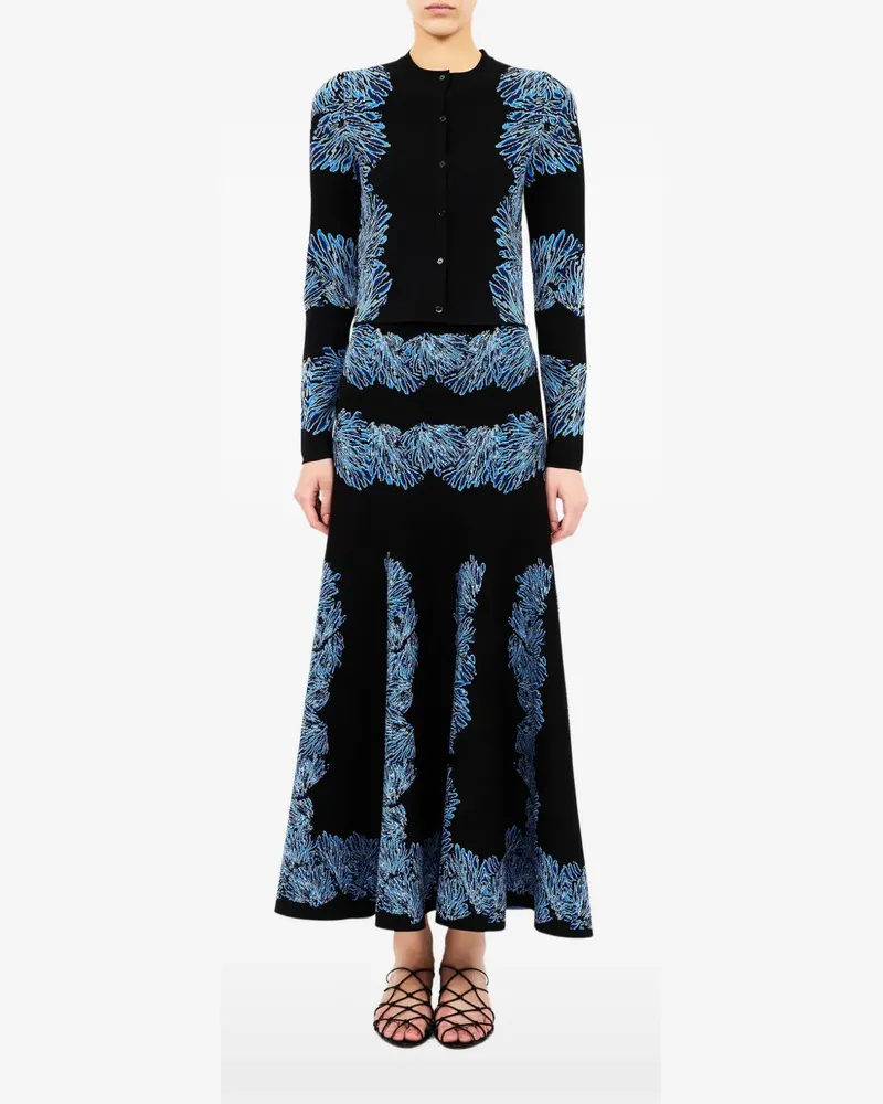 Ulla Johnson Carina jacquard-knit cardigan - Schwarz Schwarz