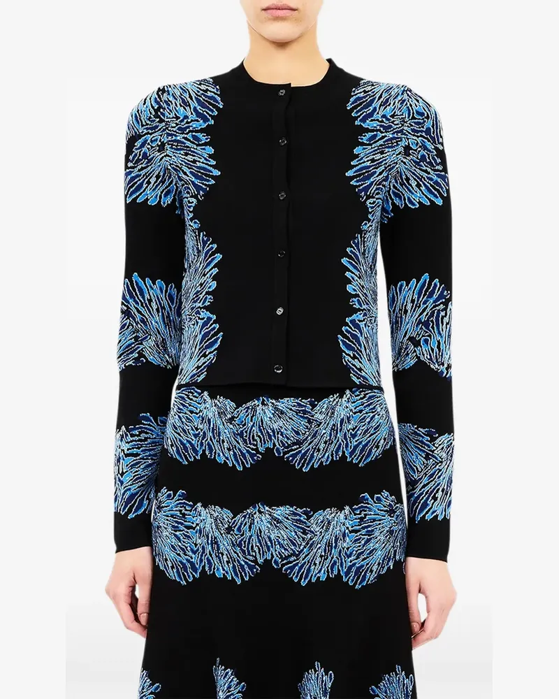 Ulla Johnson Carina jacquard-knit cardigan - Schwarz Schwarz