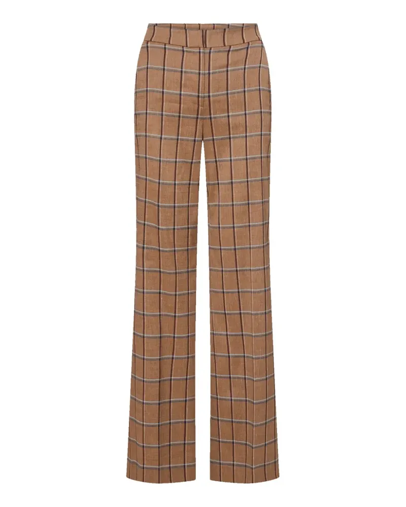Veronica Beard Tonelli Hose mit Check - Braun Braun